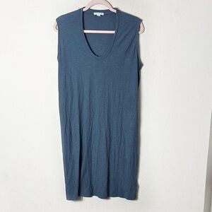 James Perse Tunic Dress Sleeveless Scoop Neck Charcoal Grey size 1 (US S)